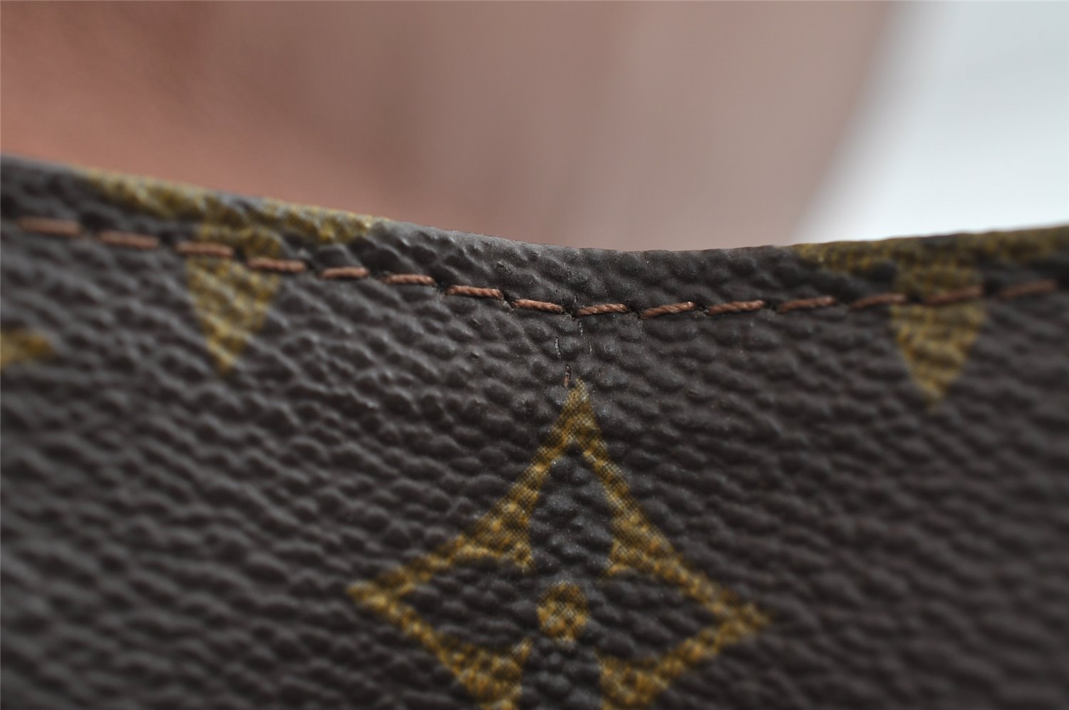 Authentic Louis Vuitton Monogram Pochette Dame GM M51810 Clutch Hand Bag 8856I