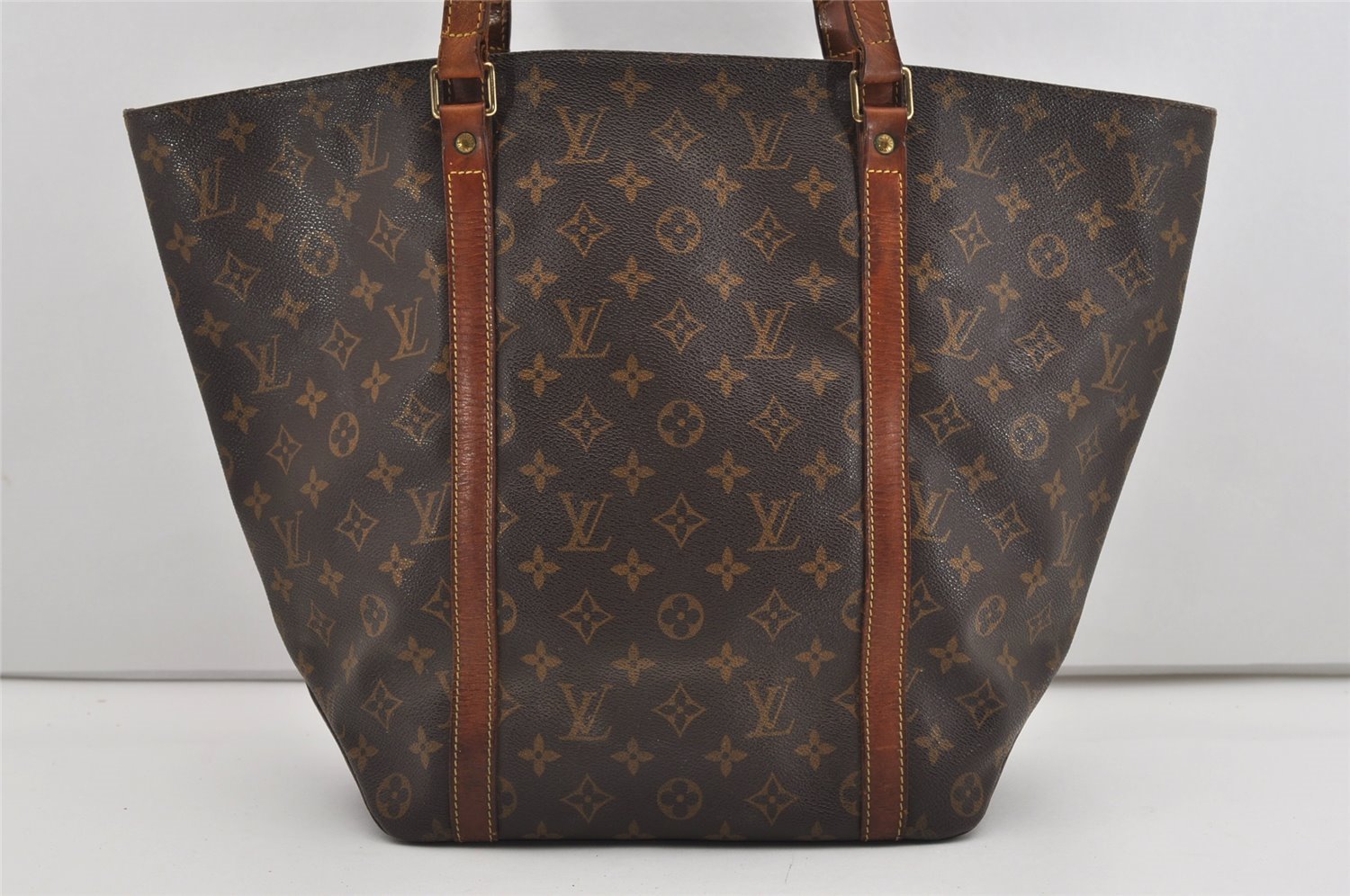 Authentic Louis Vuitton Monogram Sac Shopping PM Tote Bag M51108 LV 8858I