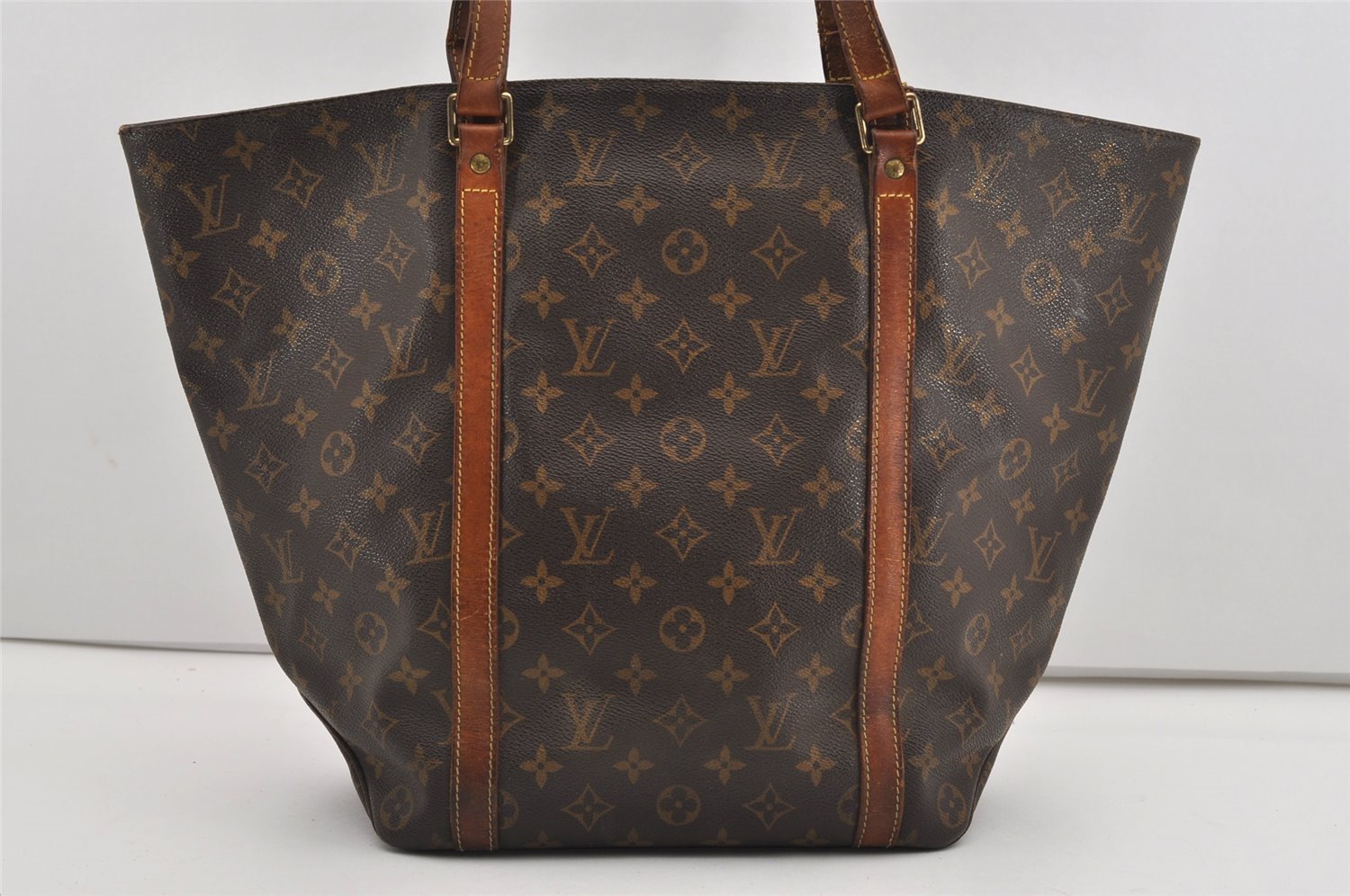 Authentic Louis Vuitton Monogram Sac Shopping PM Tote Bag M51108 LV 8858I