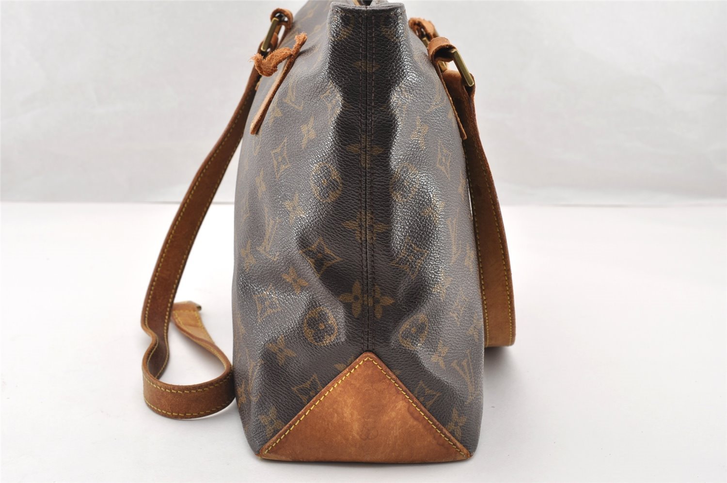 Authentic Louis Vuitton Monogram Cabas Piano Shoulder Tote Bag M51148 Junk 8859I