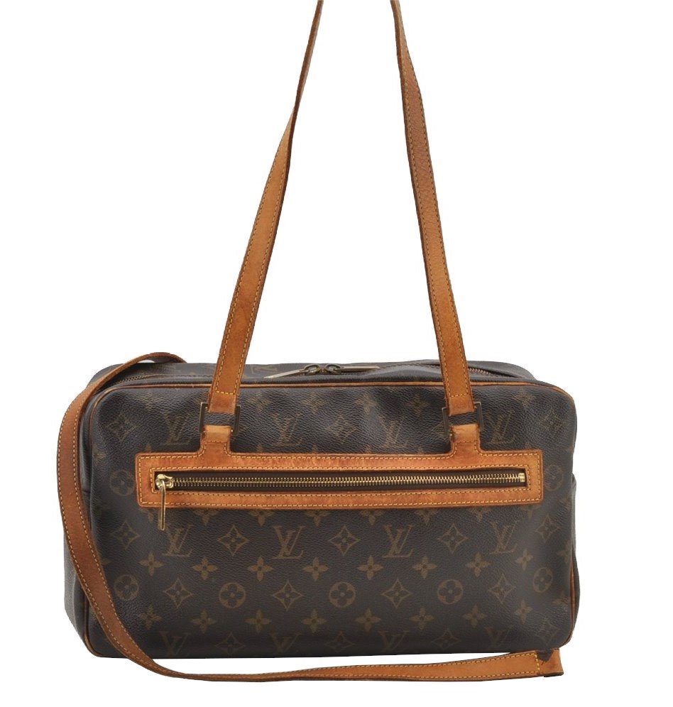 Authentic Louis Vuitton Monogram Cite GM Shoulder Bag M51181 LV Junk 8860I