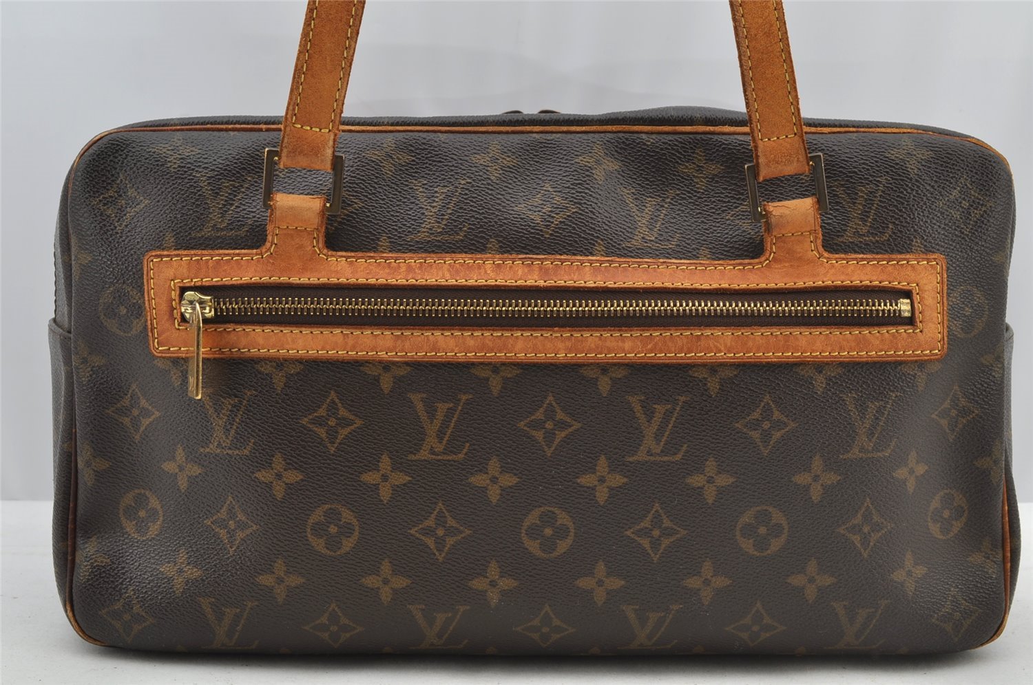 Authentic Louis Vuitton Monogram Cite GM Shoulder Bag M51181 LV Junk 8860I