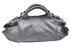 Authentic LOEWE Vintage Anagram Shoulder Hand Bag Purse Leather Gray 8862G