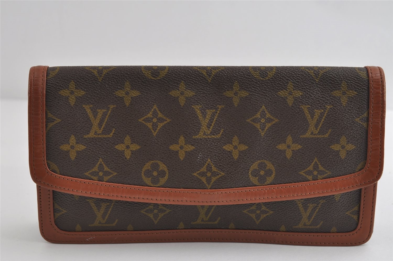 Auth Louis Vuitton Monogram Pochette Dame PM Clutch Hand Bag Old Model LV 8862I