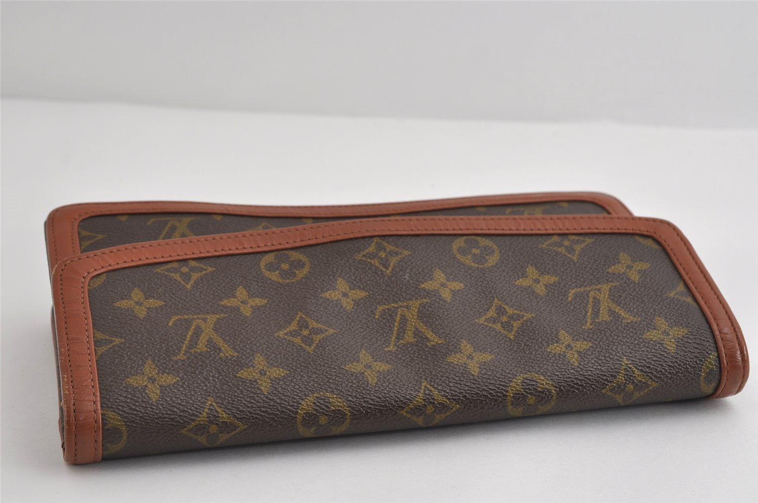 Auth Louis Vuitton Monogram Pochette Dame PM Clutch Hand Bag Old Model LV 8862I