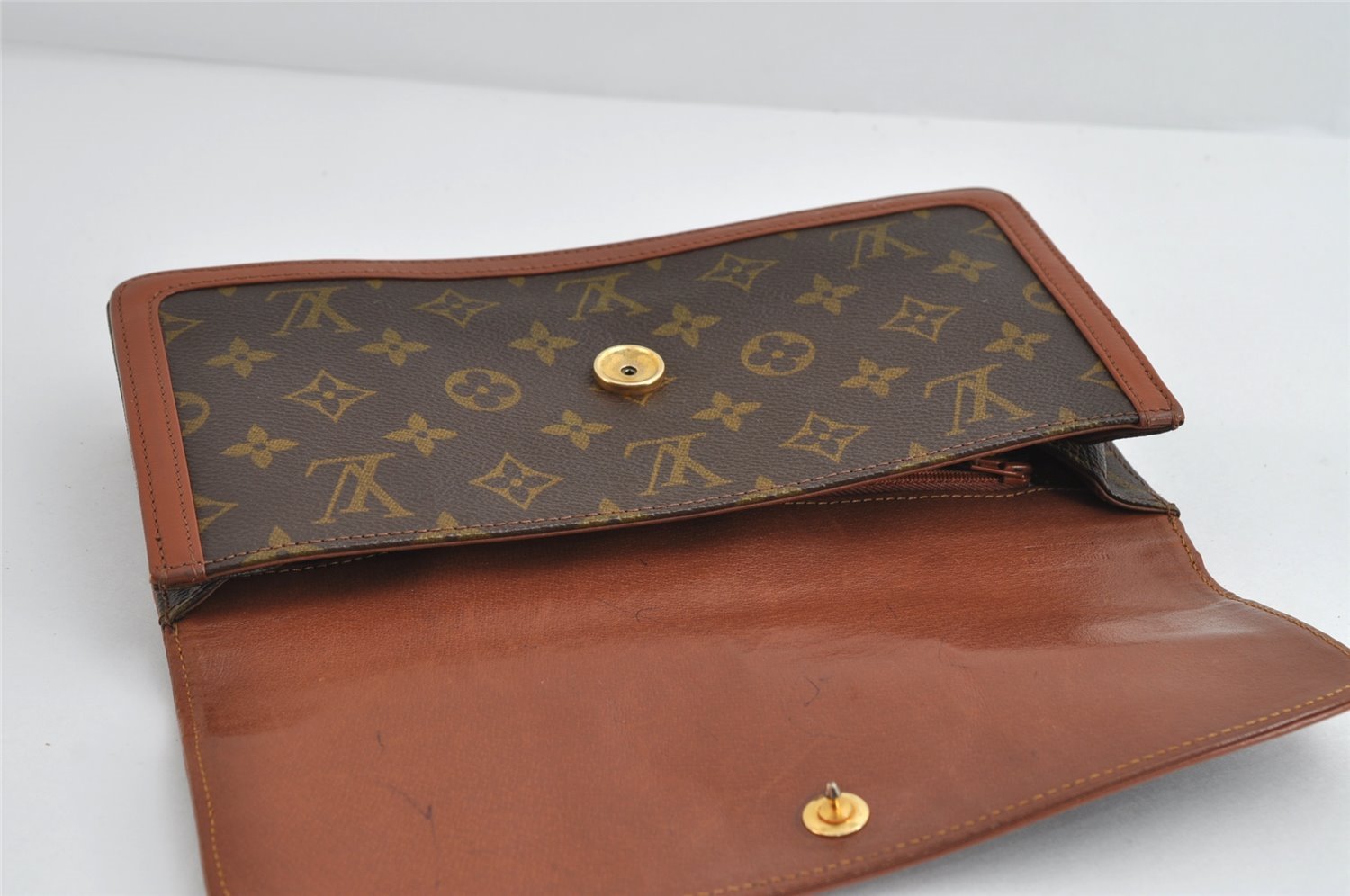 Auth Louis Vuitton Monogram Pochette Dame PM Clutch Hand Bag Old Model LV 8862I
