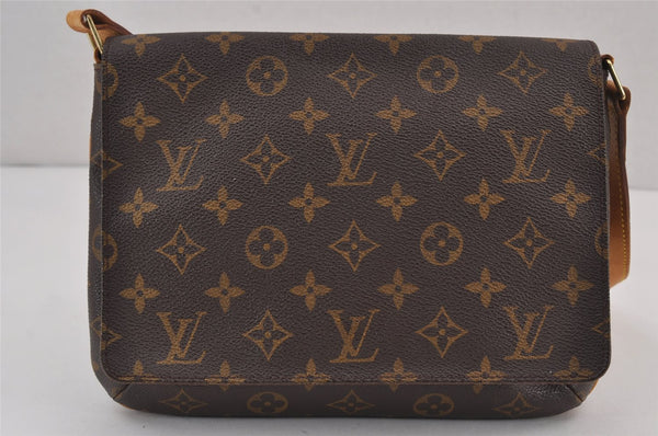 Authentic Louis Vuitton Monogram Musette Tango Shoulder Bag M51257 LV 8862J