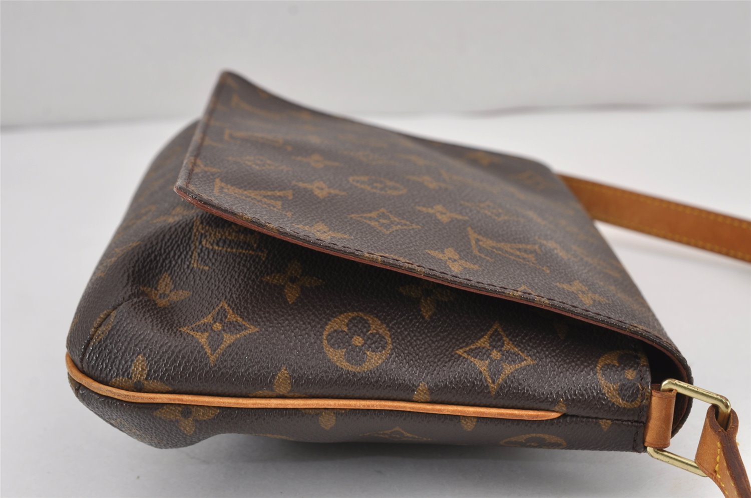 Authentic Louis Vuitton Monogram Musette Tango Shoulder Bag M51257 LV 8862J