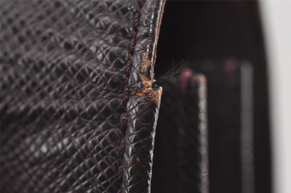 Auth Louis Vuitton Taiga Serviette Moskova Briefcase Purple M30036 Junk 8864I