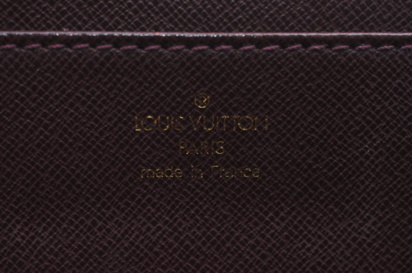 Auth Louis Vuitton Taiga Serviette Moskova Briefcase Purple M30036 Junk 8864I