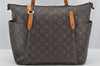 Authentic Louis Vuitton Monogram Totally MM Shoulder Tote Bag M41015 Junk 8866I