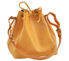 Authentic Louis Vuitton Epi Petit Noe Drawstring Bag Yellow M44109 LV 8866J