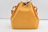 Authentic Louis Vuitton Epi Petit Noe Drawstring Bag Yellow M44109 LV 8866J