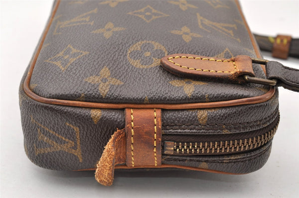 Auth Louis Vuitton Monogram Marly Bandouliere Shoulder Cross Bag M51828 LV 8867I