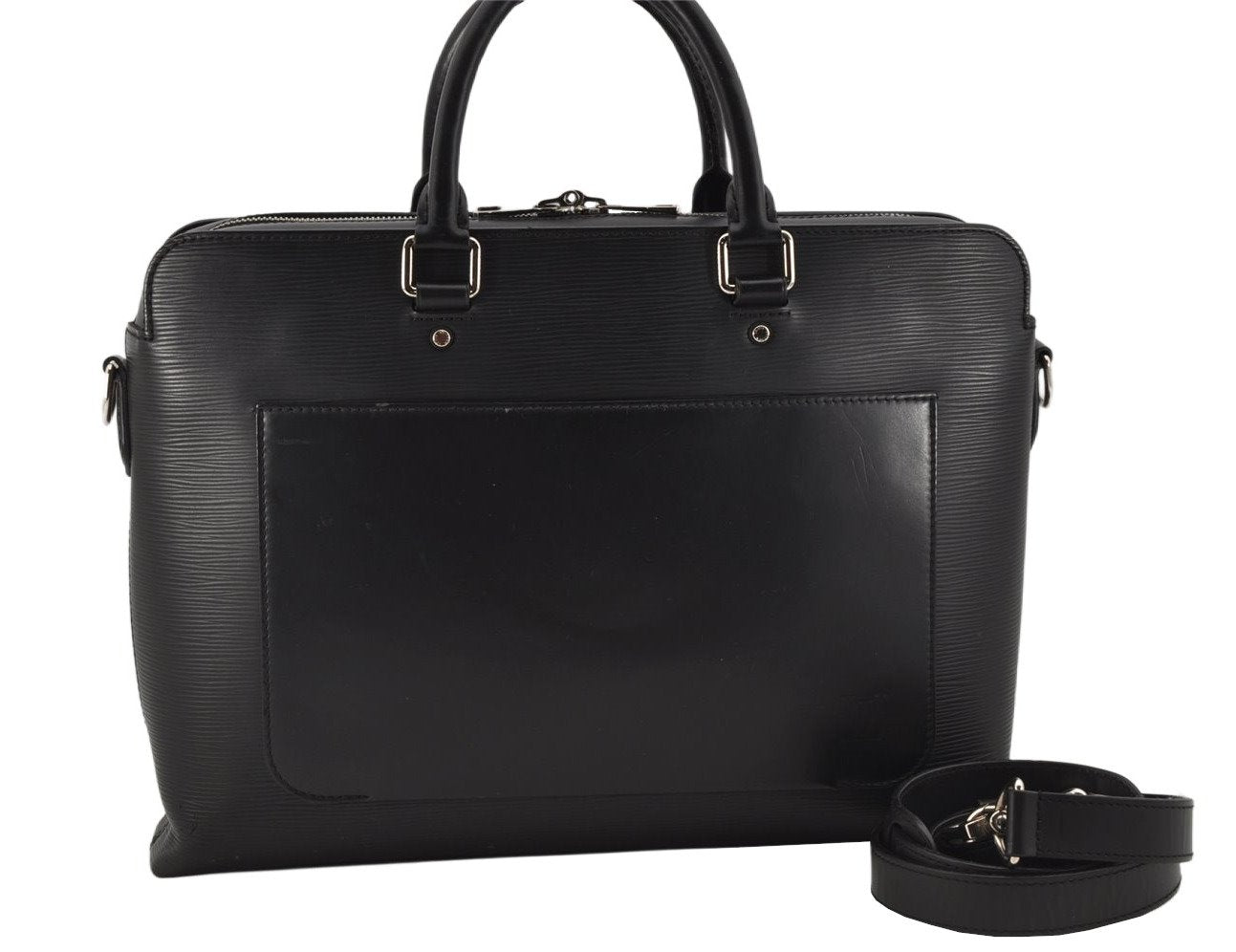 Authentic Louis Vuitton Epi Brooks 2Way Business Briefcase Black M58849 LV 8868J