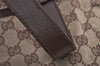 Authentic GUCCI Vintage Shoulder Tote Bag GG Canvas Leather 30501 Brown 8869J
