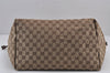 Authentic GUCCI Vintage Shoulder Tote Bag GG Canvas Leather 30501 Brown 8869J