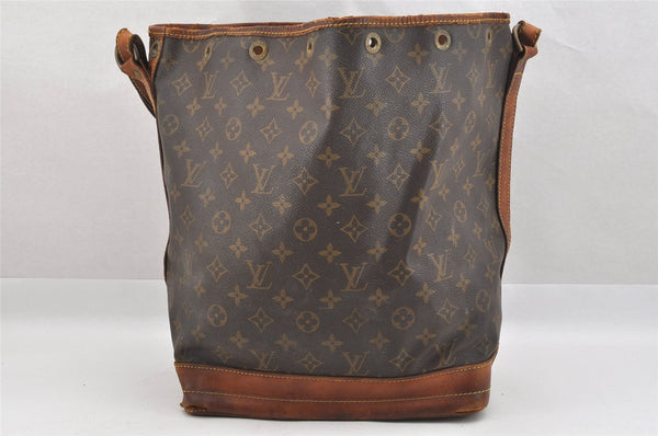 Authentic Louis Vuitton Monogram Noe Shoulder Drawstring Bag M42224 LV 8870I
