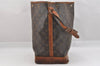 Authentic Louis Vuitton Monogram Noe Shoulder Drawstring Bag M42224 LV 8870I