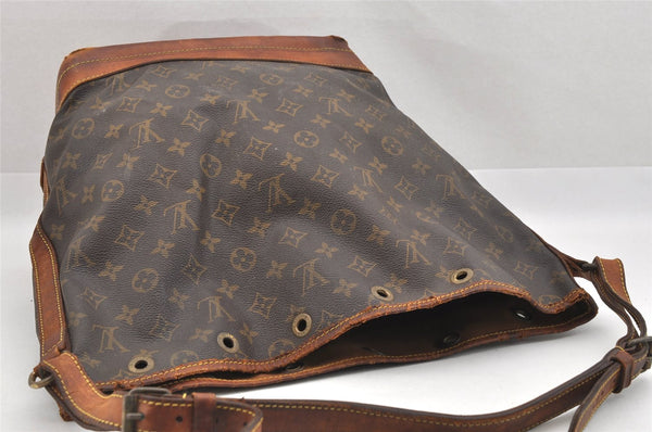 Authentic Louis Vuitton Monogram Noe Shoulder Drawstring Bag M42224 LV 8870I