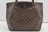 Authentic Louis Vuitton Damier Westminster GM Hand Bag N41103 LV Junk 8870J