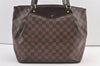 Authentic Louis Vuitton Damier Westminster GM Hand Bag N41103 LV Junk 8870J