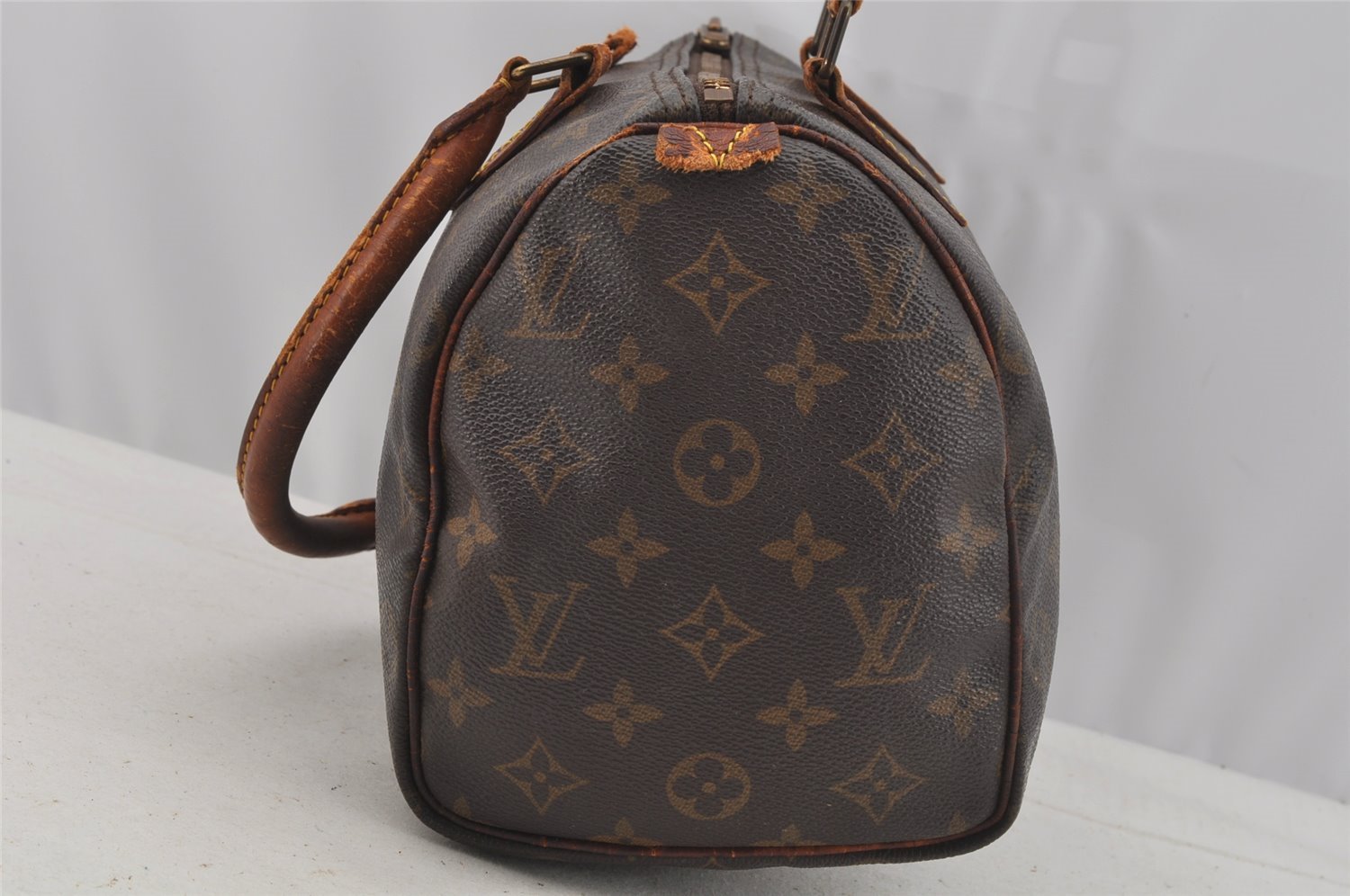 Authentic Louis Vuitton Monogram Speedy 25 Boston Hand Bag M41528 LV Junk 8871I