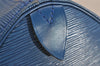 Authentic Louis Vuitton Epi Keepall 45 Boston Travel Bag Blue M42975 LV 8871J