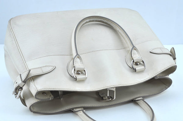 Authentic Louis Vuitton Epi Passy PM Hand Bag Purse White M5926J LV 8873G
