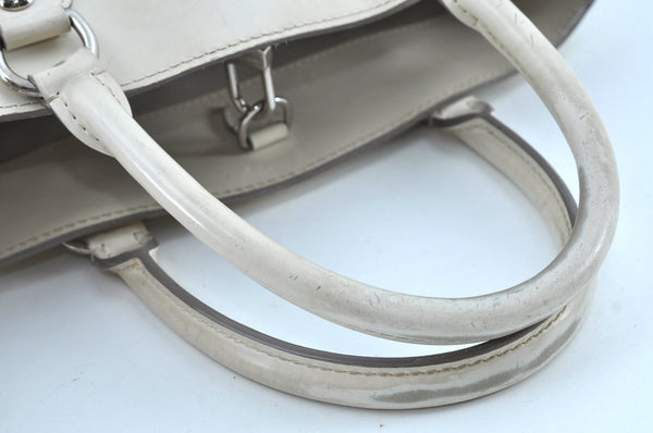 Authentic Louis Vuitton Epi Passy PM Hand Bag Purse White M5926J LV 8873G