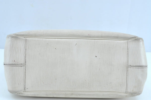 Authentic Louis Vuitton Epi Passy PM Hand Bag Purse White M5926J LV 8873G