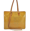 Authentic Louis Vuitton Vernis Columbus Tote Bag Yellow M91028 LV Junk 8873I