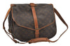 Authentic Louis Vuitton Monogram Saumur 35 Shoulder Cross Bag M42254 LV 8874I