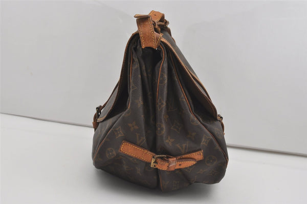 Authentic Louis Vuitton Monogram Saumur 35 Shoulder Cross Bag M42254 LV 8874I