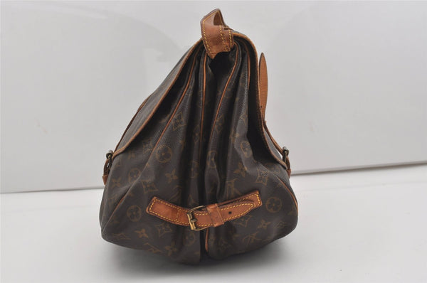 Authentic Louis Vuitton Monogram Saumur 35 Shoulder Cross Bag M42254 LV 8874I
