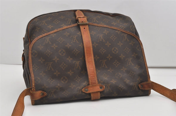 Authentic Louis Vuitton Monogram Saumur 35 Shoulder Cross Bag M42254 LV 8874I