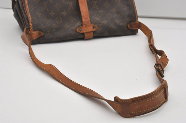 Authentic Louis Vuitton Monogram Saumur 35 Shoulder Cross Bag M42254 LV 8874I