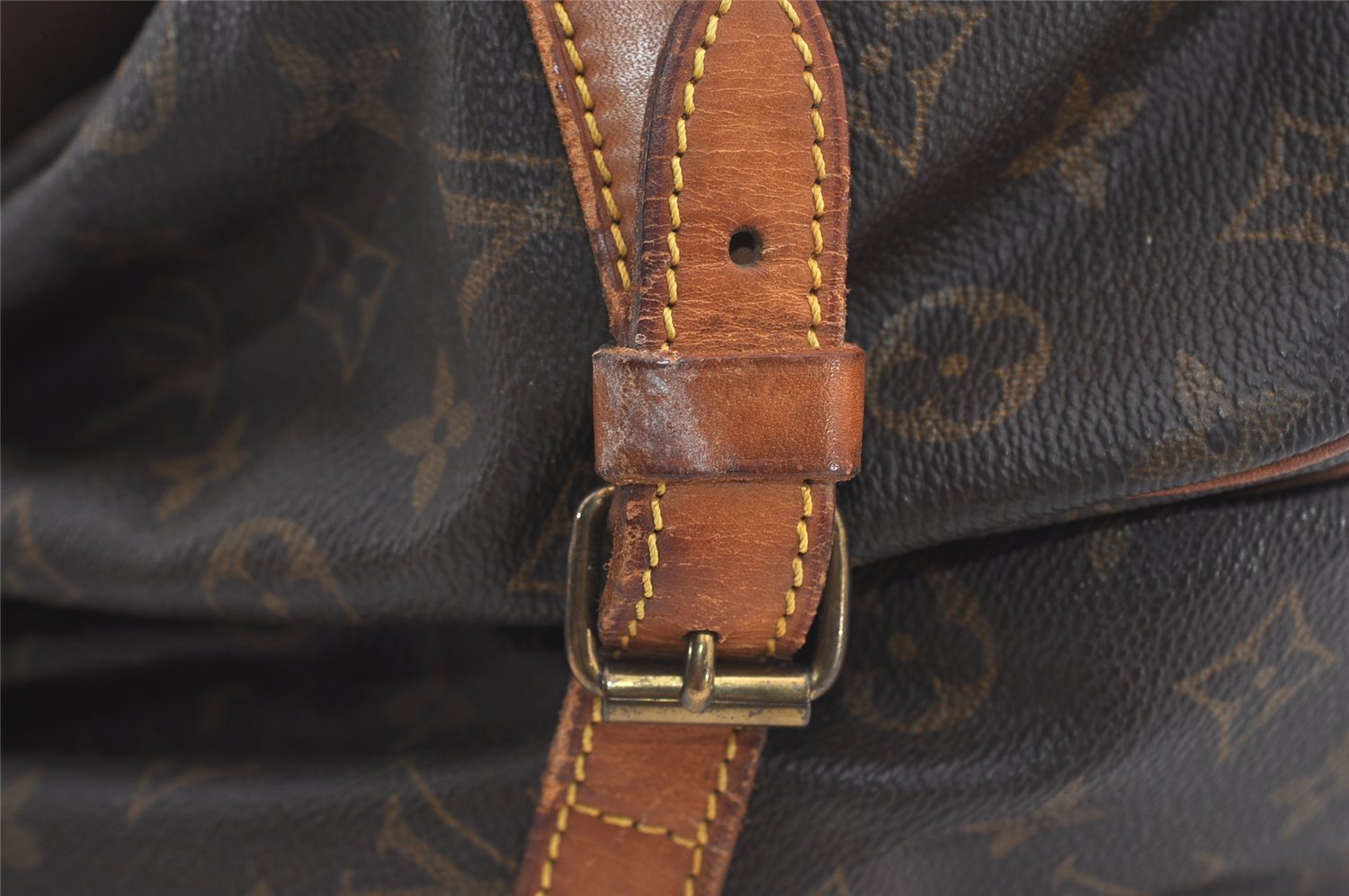 Authentic Louis Vuitton Monogram Saumur 35 Shoulder Cross Bag M42254 LV 8874I