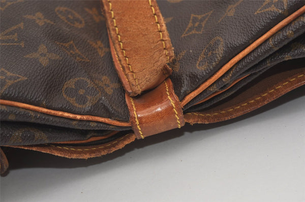 Authentic Louis Vuitton Monogram Saumur 35 Shoulder Cross Bag M42254 LV 8874I