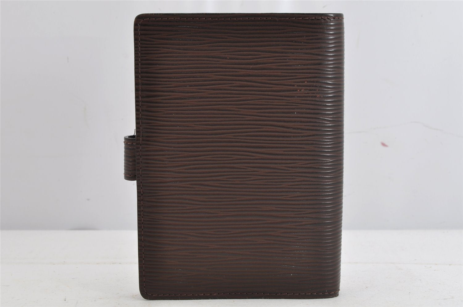 Authentic Louis Vuitton Epi Agenda PM Notebook Cover Brown R2005D LV 8874J