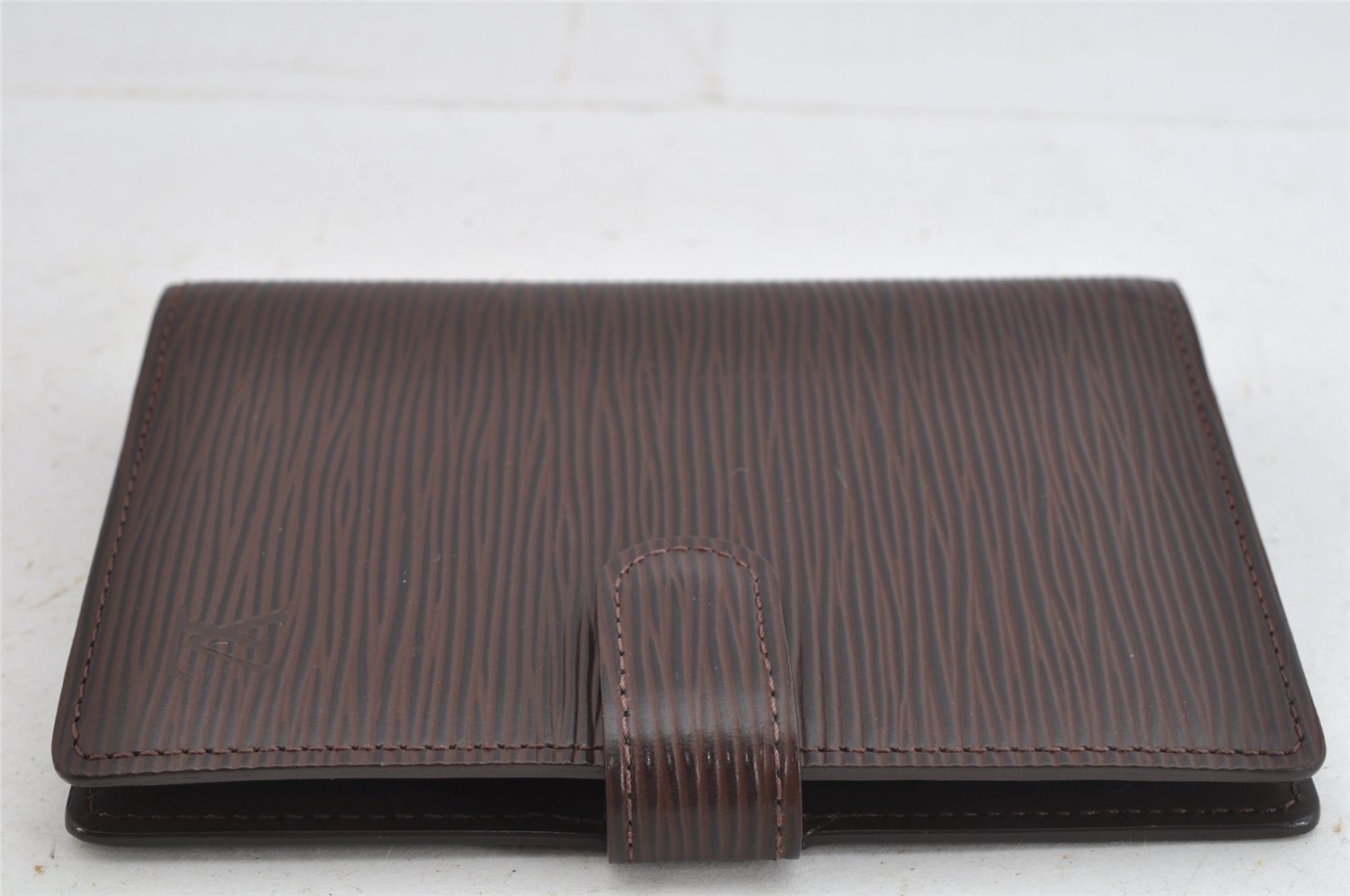 Authentic Louis Vuitton Epi Agenda PM Notebook Cover Brown R2005D LV 8874J