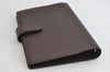 Authentic Louis Vuitton Epi Agenda PM Notebook Cover Brown R2005D LV 8874J
