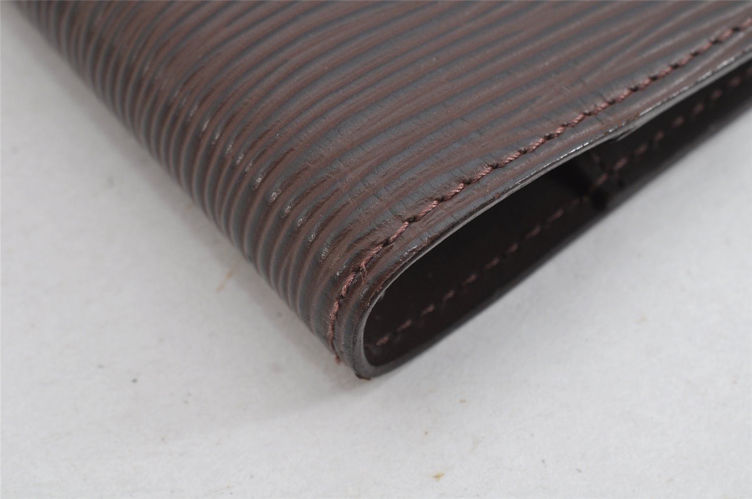 Authentic Louis Vuitton Epi Agenda PM Notebook Cover Brown R2005D LV 8874J