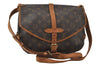 Authentic Louis Vuitton Monogram Saumur 30 Shoulder Cross Bag M42256 LV 8875I