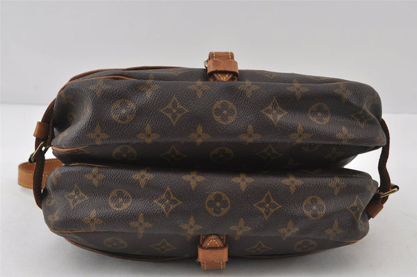 Authentic Louis Vuitton Monogram Saumur 30 Shoulder Cross Bag M42256 LV 8875I