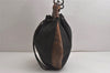 Authentic GUCCI Shoulder Drawstring Bag GG Canvas Leather 179778 Brown 8875J