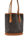 Authentic Louis Vuitton Monogram Bucket PM Shoulder Tote Bag M42238 LV 8876I