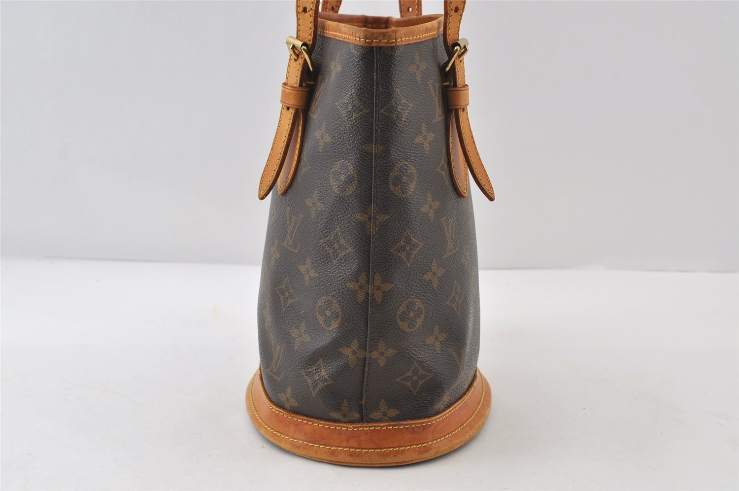 Authentic Louis Vuitton Monogram Bucket PM Shoulder Tote Bag M42238 LV 8876I