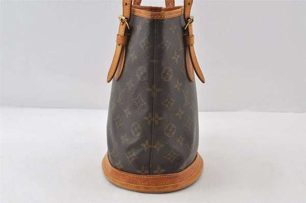 Authentic Louis Vuitton Monogram Bucket PM Shoulder Tote Bag M42238 LV 8876I