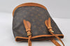 Authentic Louis Vuitton Monogram Bucket PM Shoulder Tote Bag M42238 LV 8876I